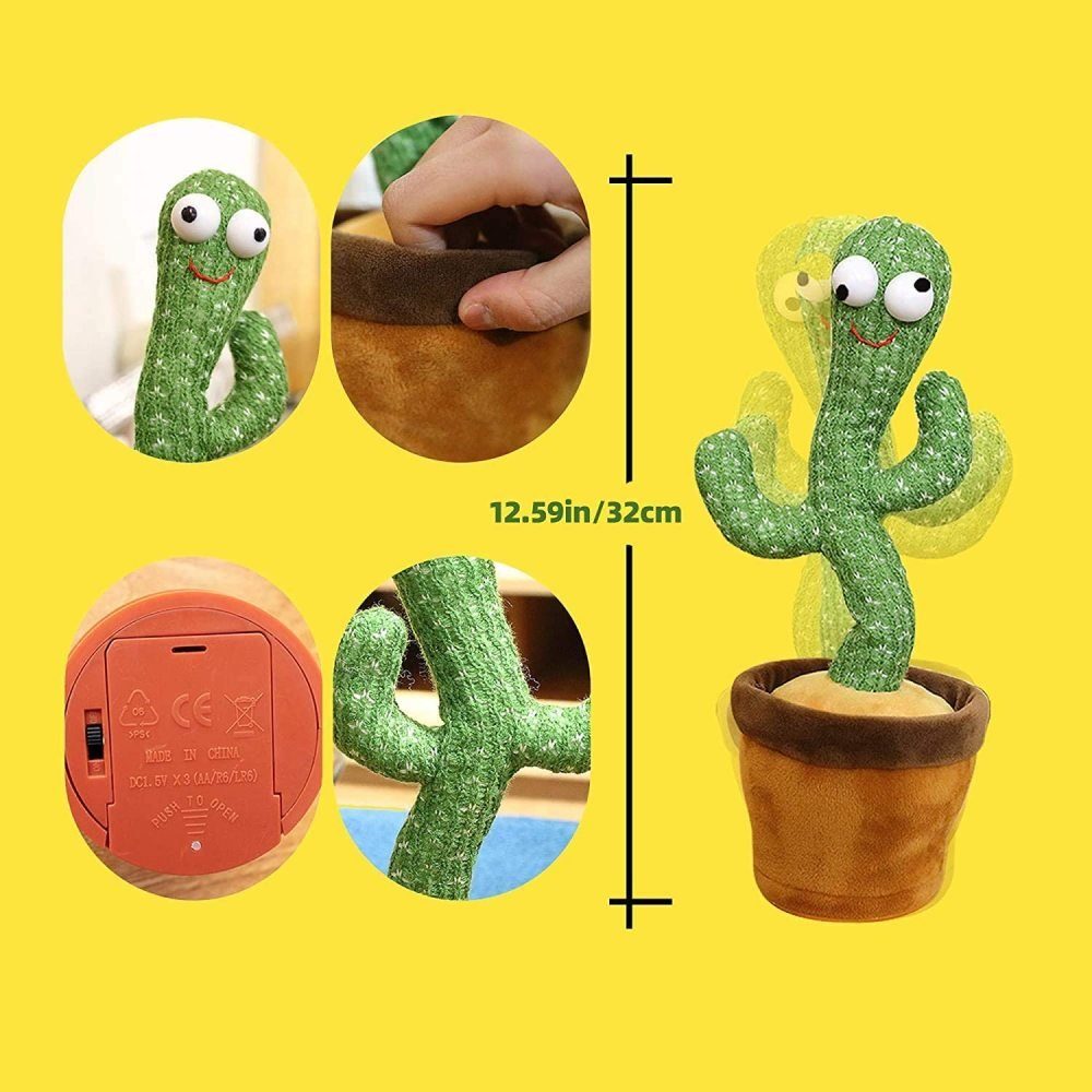 Tanzender Kaktus Plüschtier Elektronisches Shake Mit 120 Lied Plüsch Spielzeug 