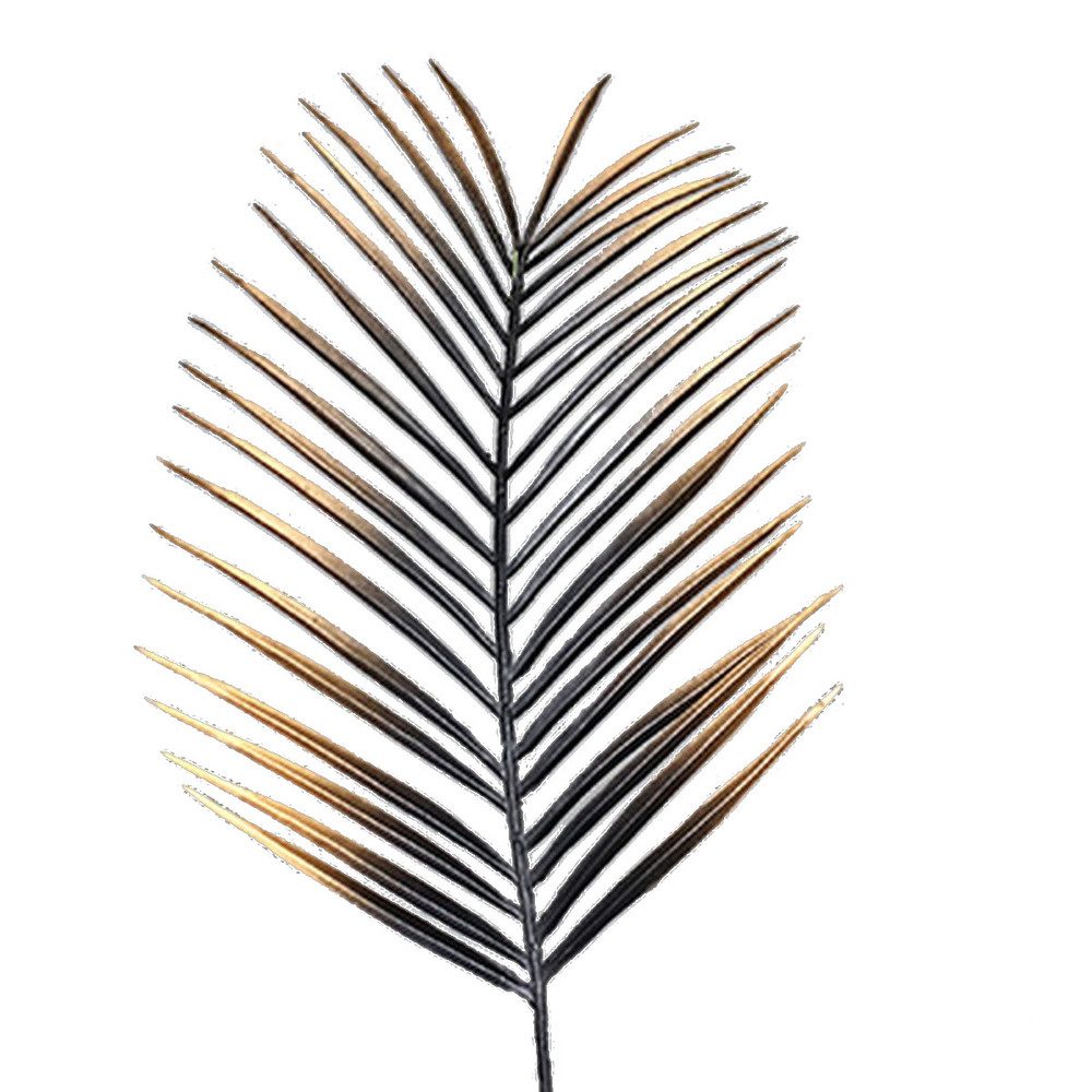 Kunstblume Dekozweig - Chicco - schwarz/gold - ca. 57 cm