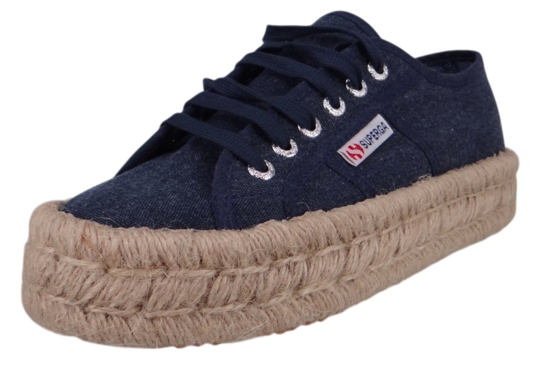 Superga S6145EW AJO Blue Navy Washed Sneaker