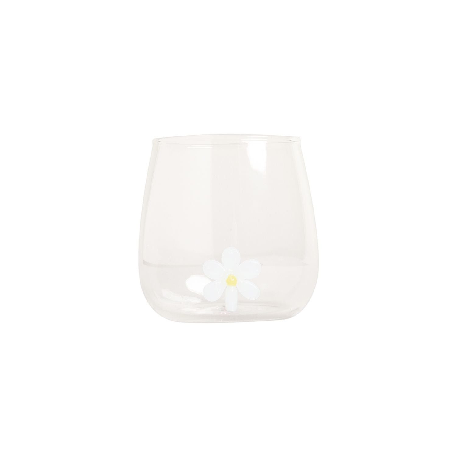 Eulenschnitt Glas Trinkglas Daisyfigur