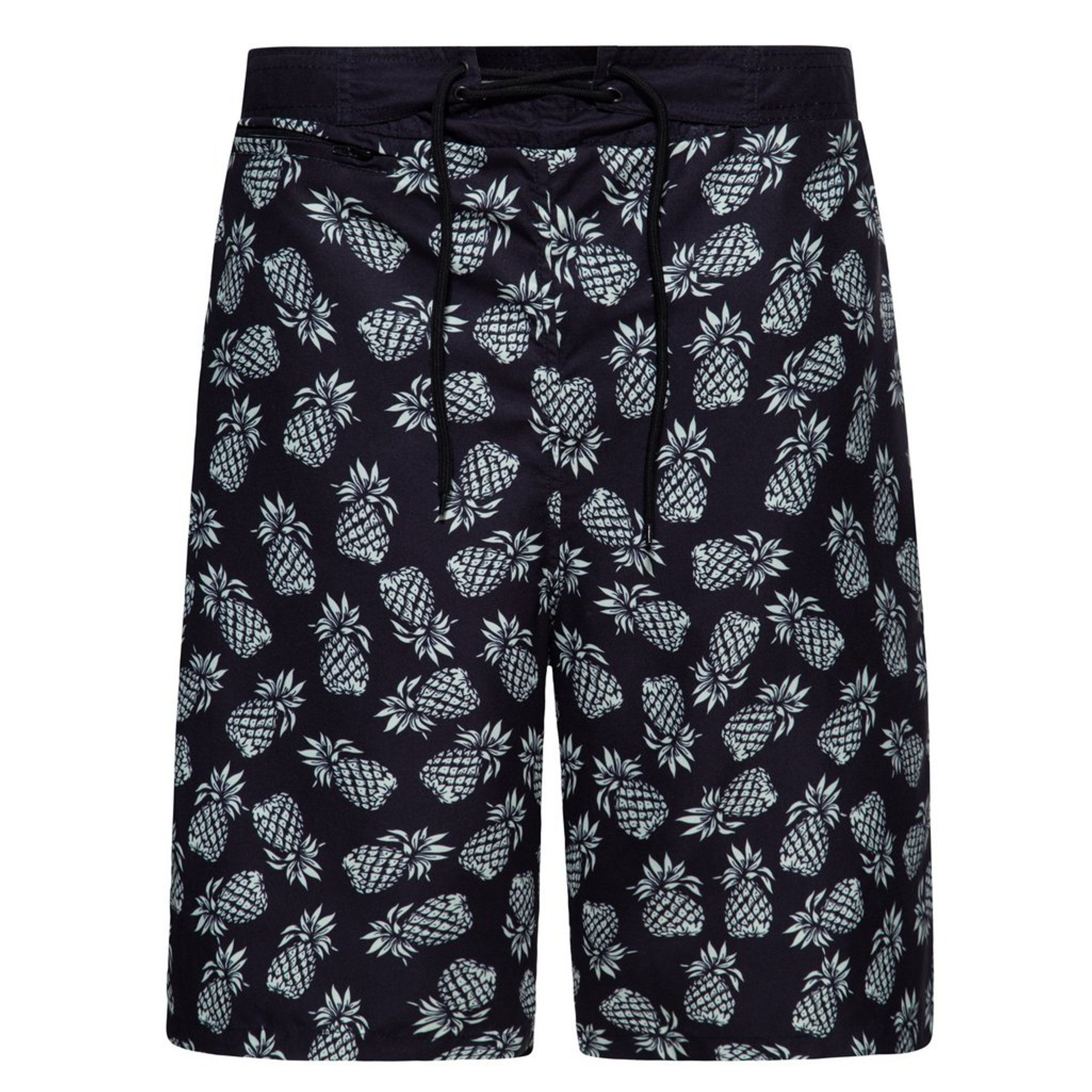 King Kerosin Badeshorts King Kerosin Herren Badeshort Lang "Ananas" (Badeshorts, Badeshorts)