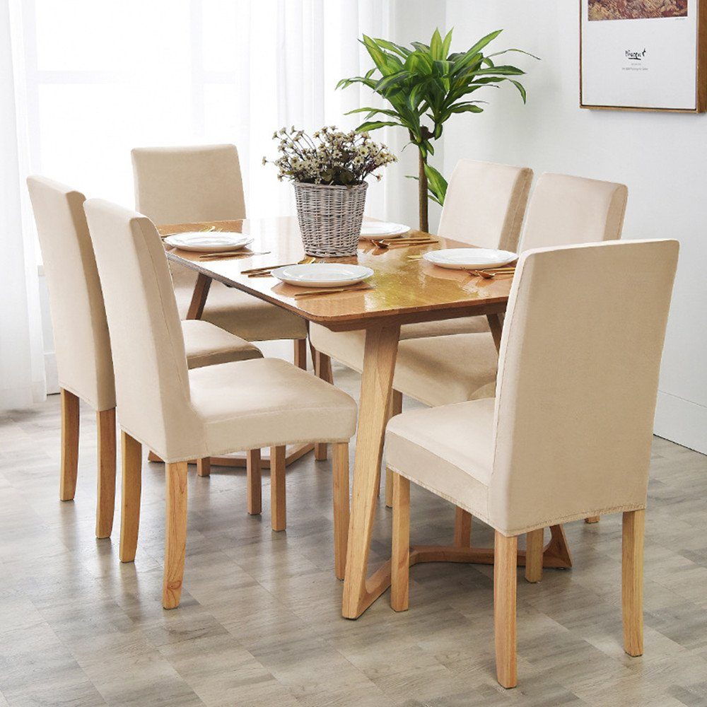 XDeer Stuhlhusse Stuhlhussen,Stretch Stuhlhusse Esszimmerstuhl Hussen, günstig online kaufen