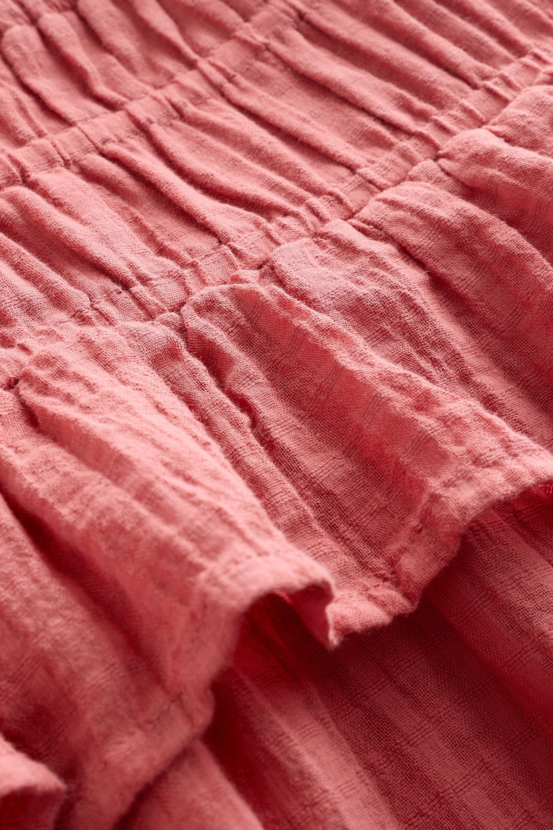 Next Strandkleid Kleid mit eckigem Ausschnitt und Flatterärmeln (1-tlg)