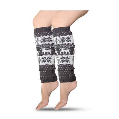 Sonia Originelli Norwegersocken 1 Paar Beinstulpen "Norweger" Weihnachtsmuster Überzieher Warm Onesize