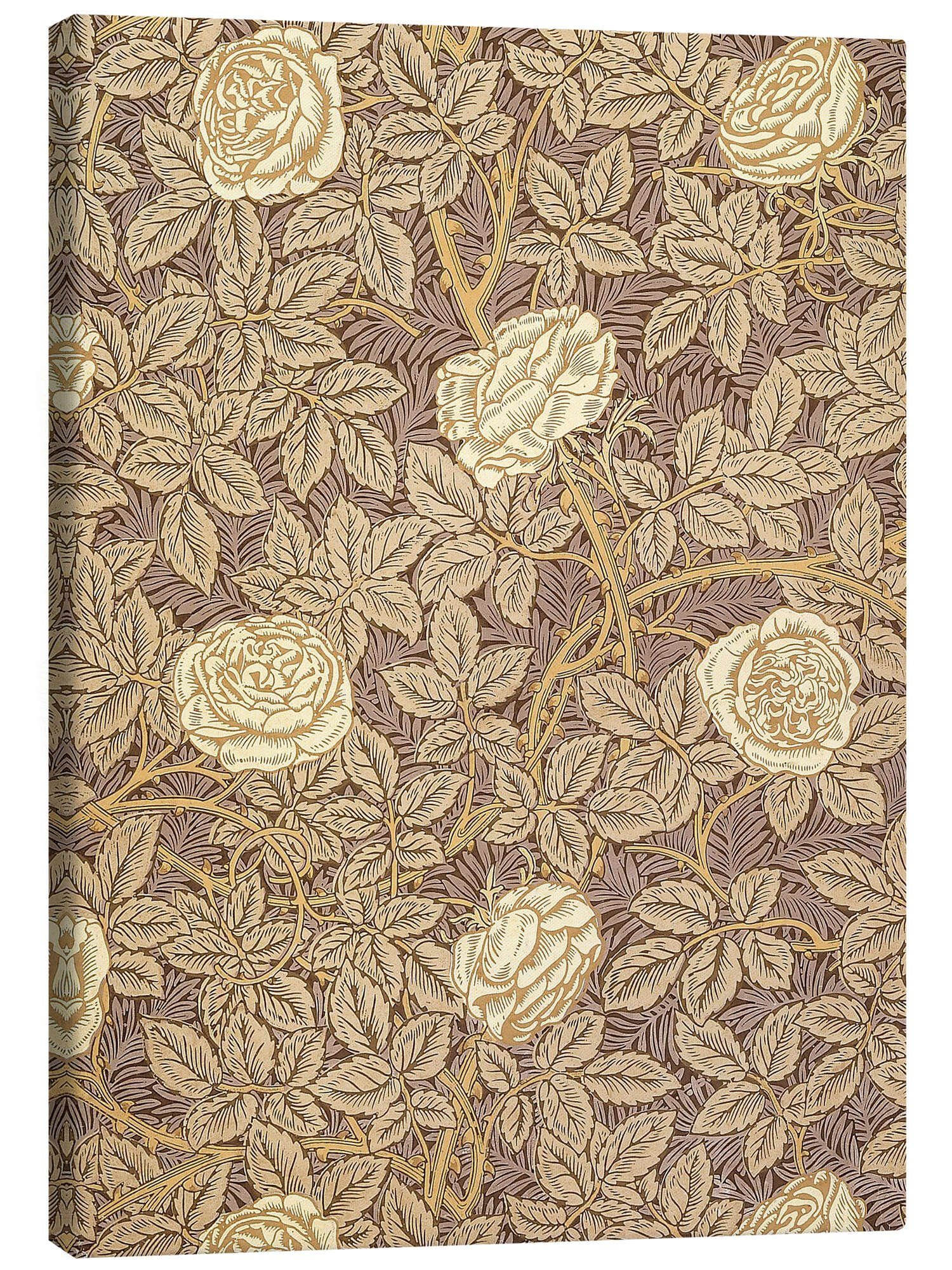 Posterlounge Leinwandbild William Morris, Rosen, Orientalisches Flair Grafikdesign