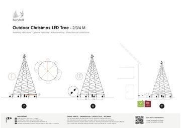 Fairybell LED Baum Fairybell LED Weihnachtsbaum outdoor warmweiß, Ohne Funktion, LED fest integriert, Warmweiß