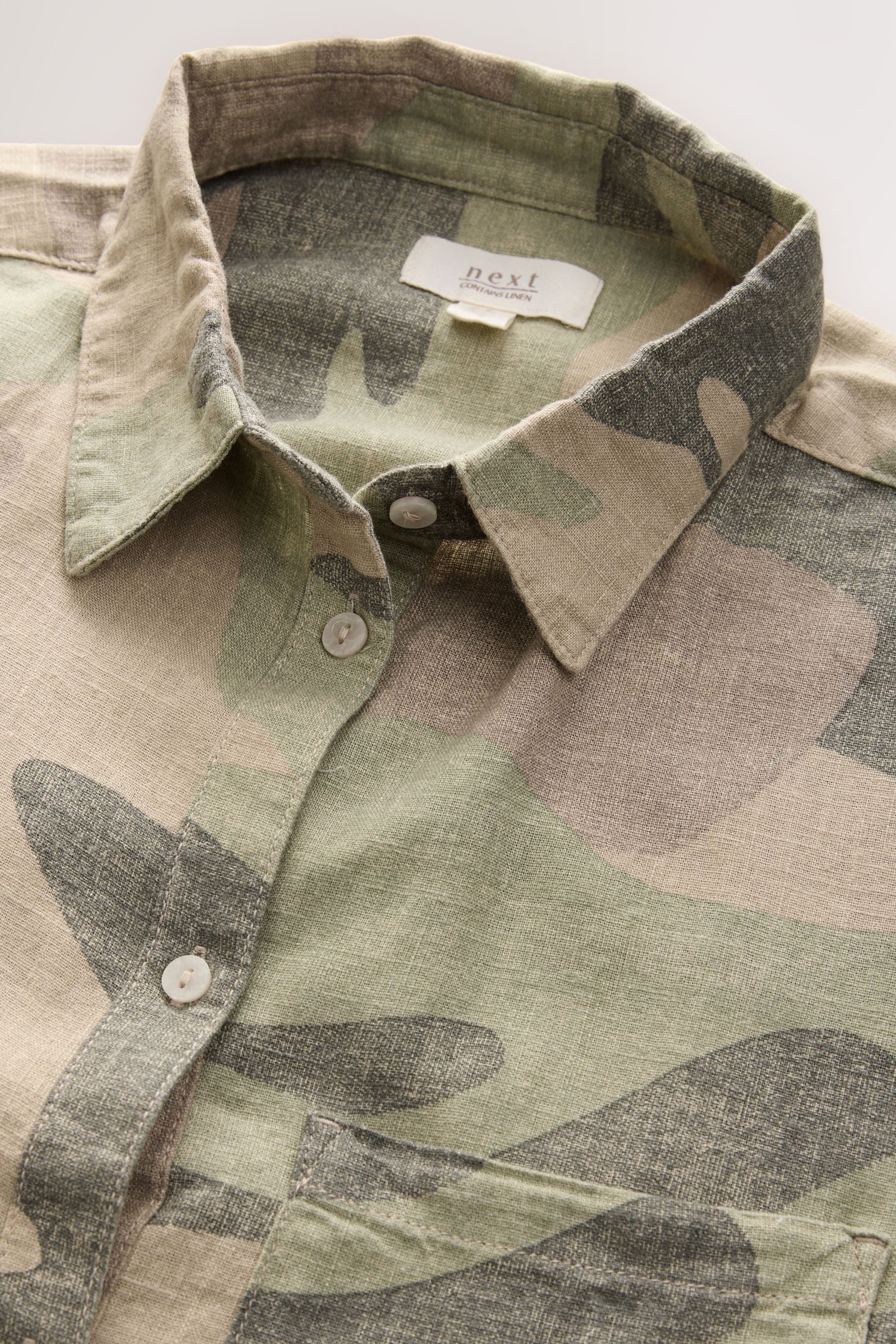 Next Langarmbluse Oversized Hemd aus Leinengemisch günstig online kaufen