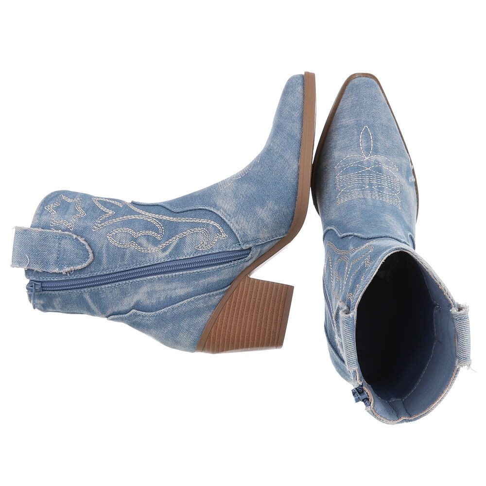 Ital-Design Damen Cowboyboots Western Westernstiefelette (88843769) Blockab günstig online kaufen