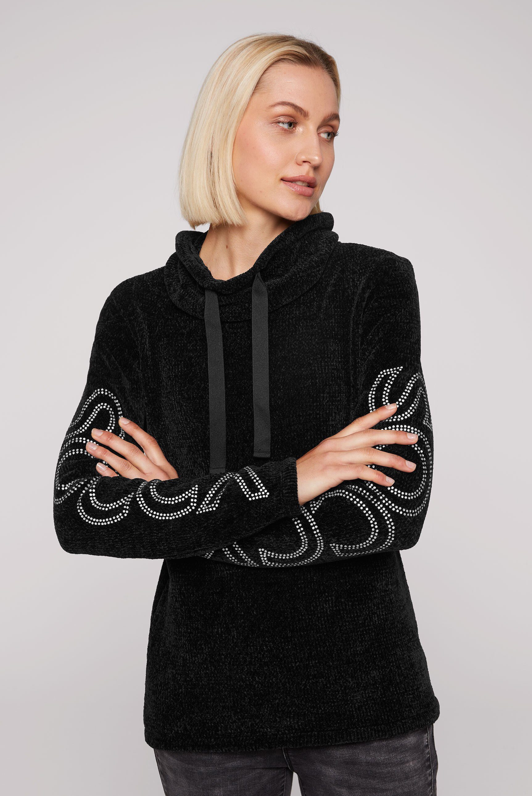 Laden SOCCX Rollkragenpullover mit Haptik weicher Flauschige Haptik