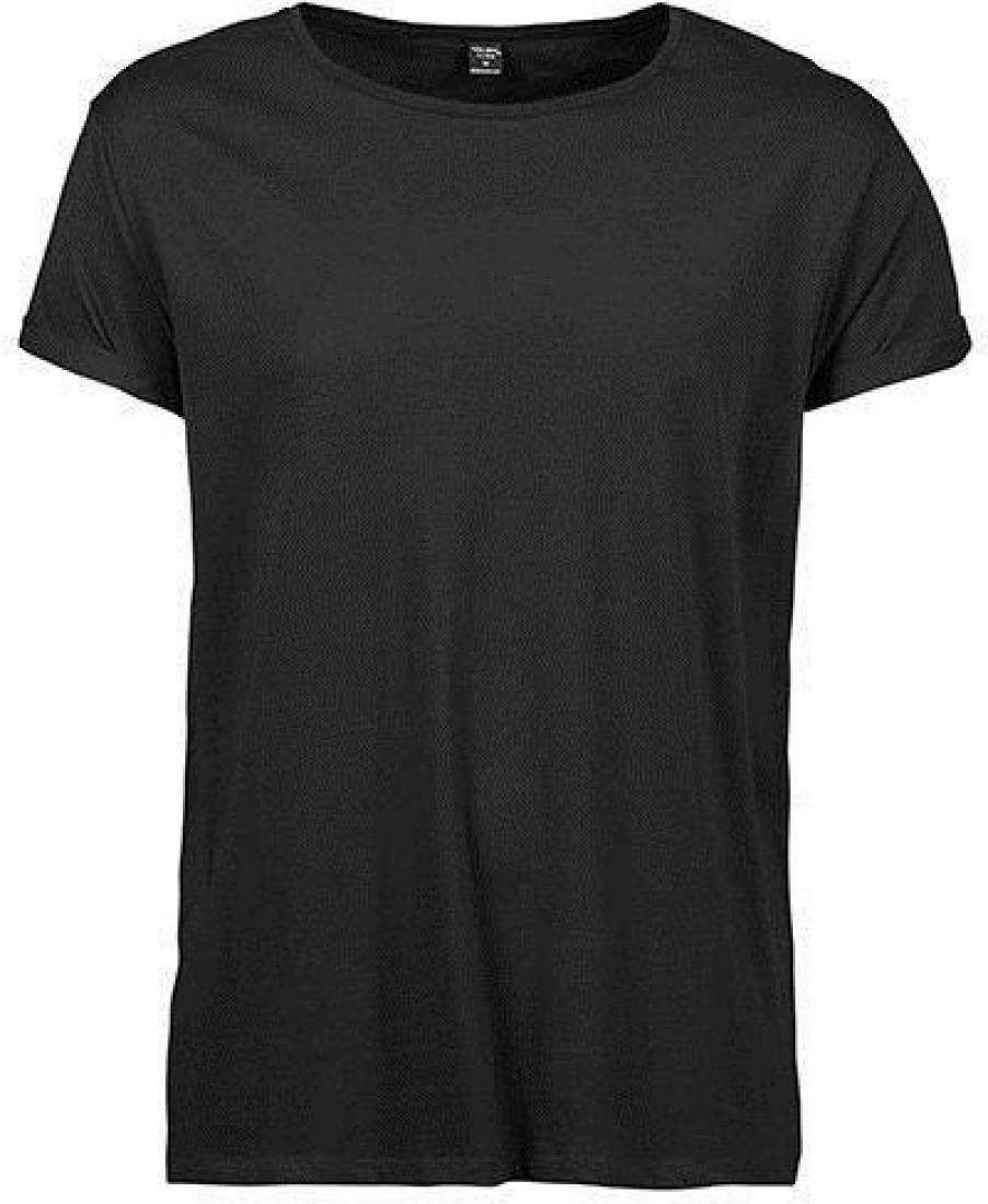 Tee Jays Rundhalsshirt Herren Roll-Up Tee / 100 % ringgesponnene gekämmte Baumwolle