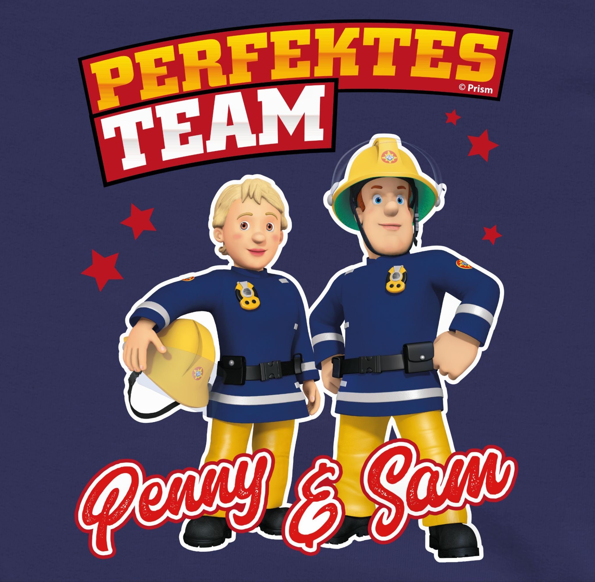 Sam Shirtracer Feuerwehrmann Blau & - Penny Perfektes 1 Team Sweatshirt Sam Navy Mädchen