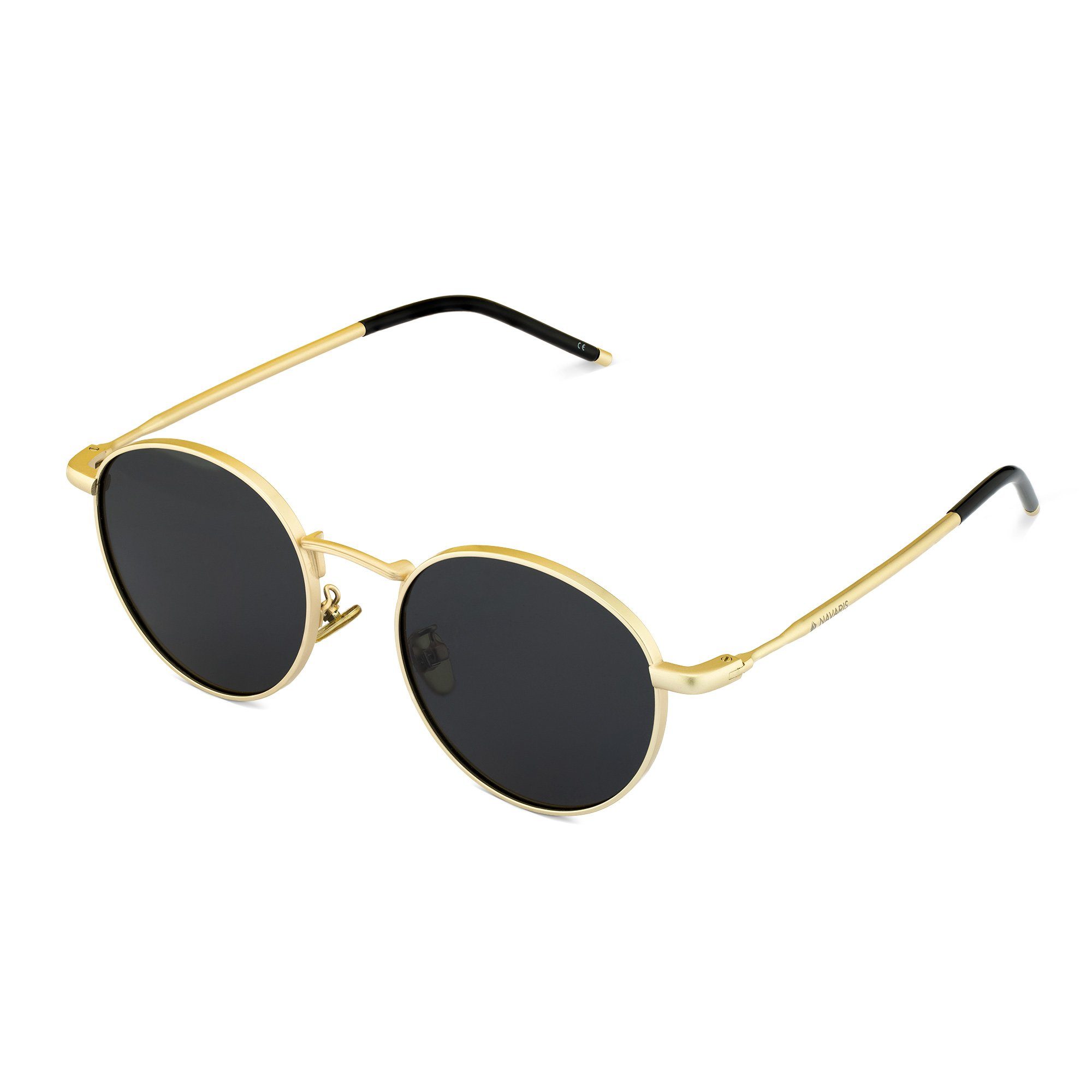 Navaris Sonnenbrille Piloten Fliegerbrille polarisiert - Metall Pilotenbrille (1-St)