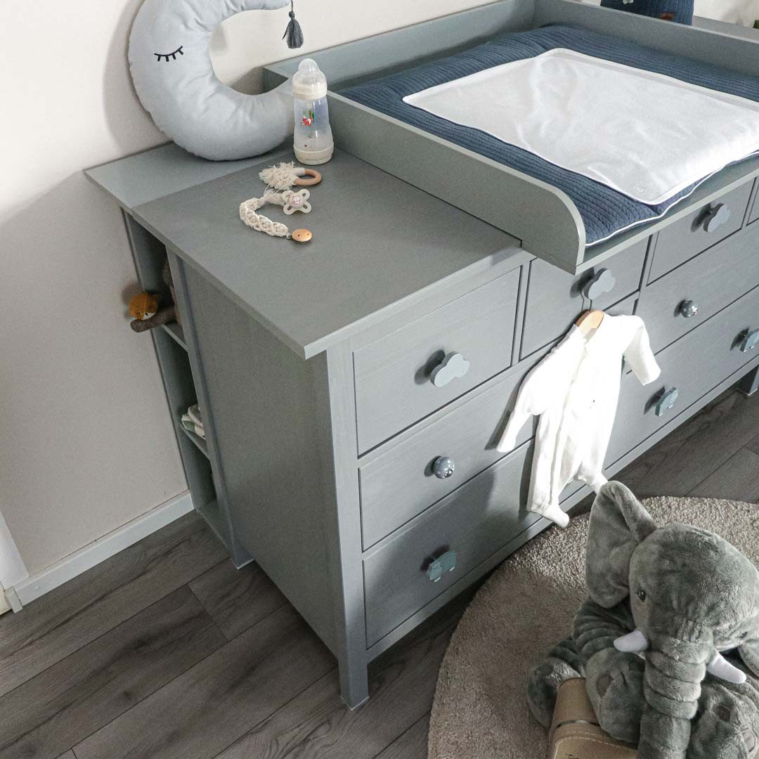 Puckdaddy GmbH Regalelement Lucas (19x30x93cm) für IKEA Hemnes Kommoden