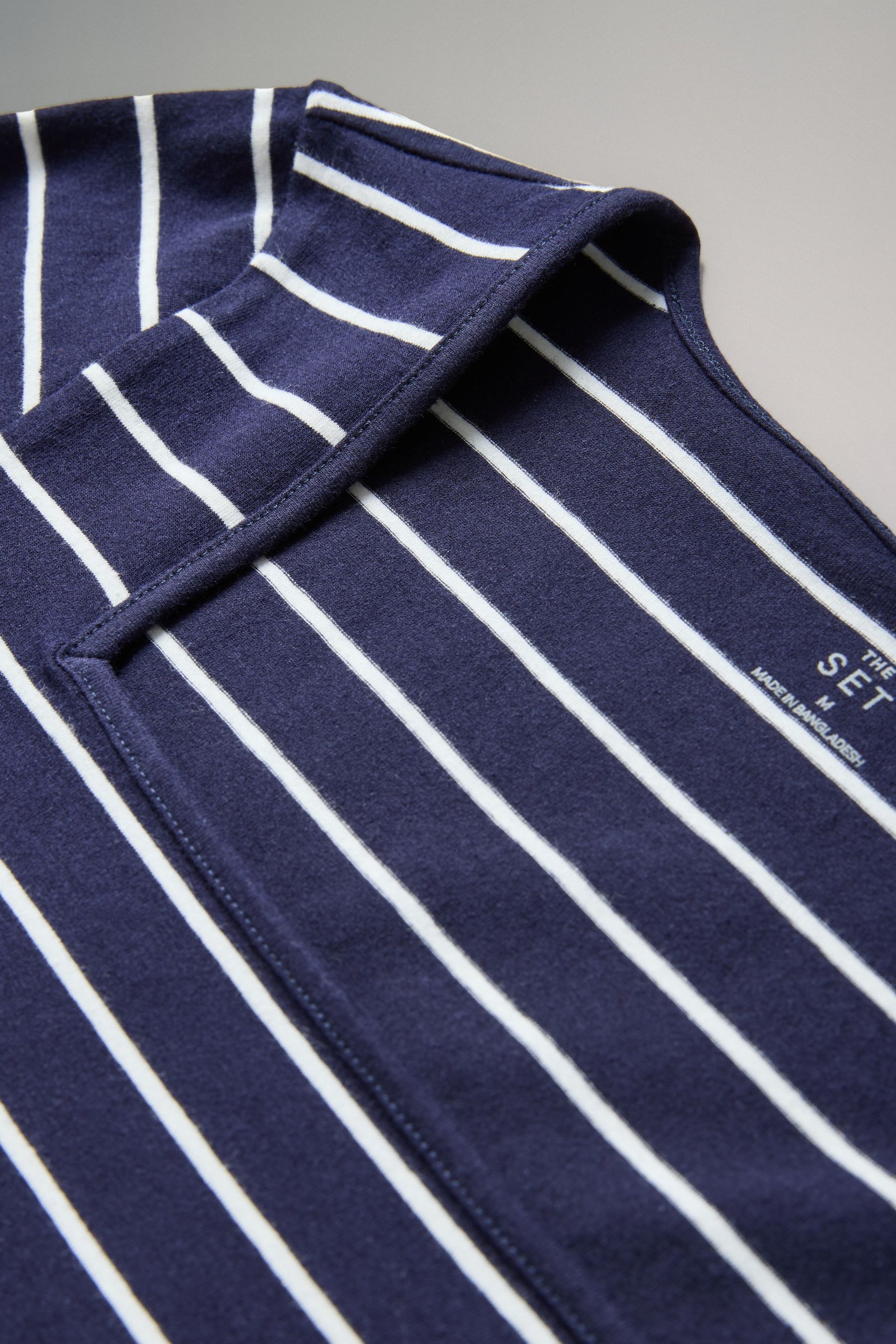 The Set Langarmshirt 3 x The Set Langarmshirts mit eckigem Ausschnitt (3-tl günstig online kaufen