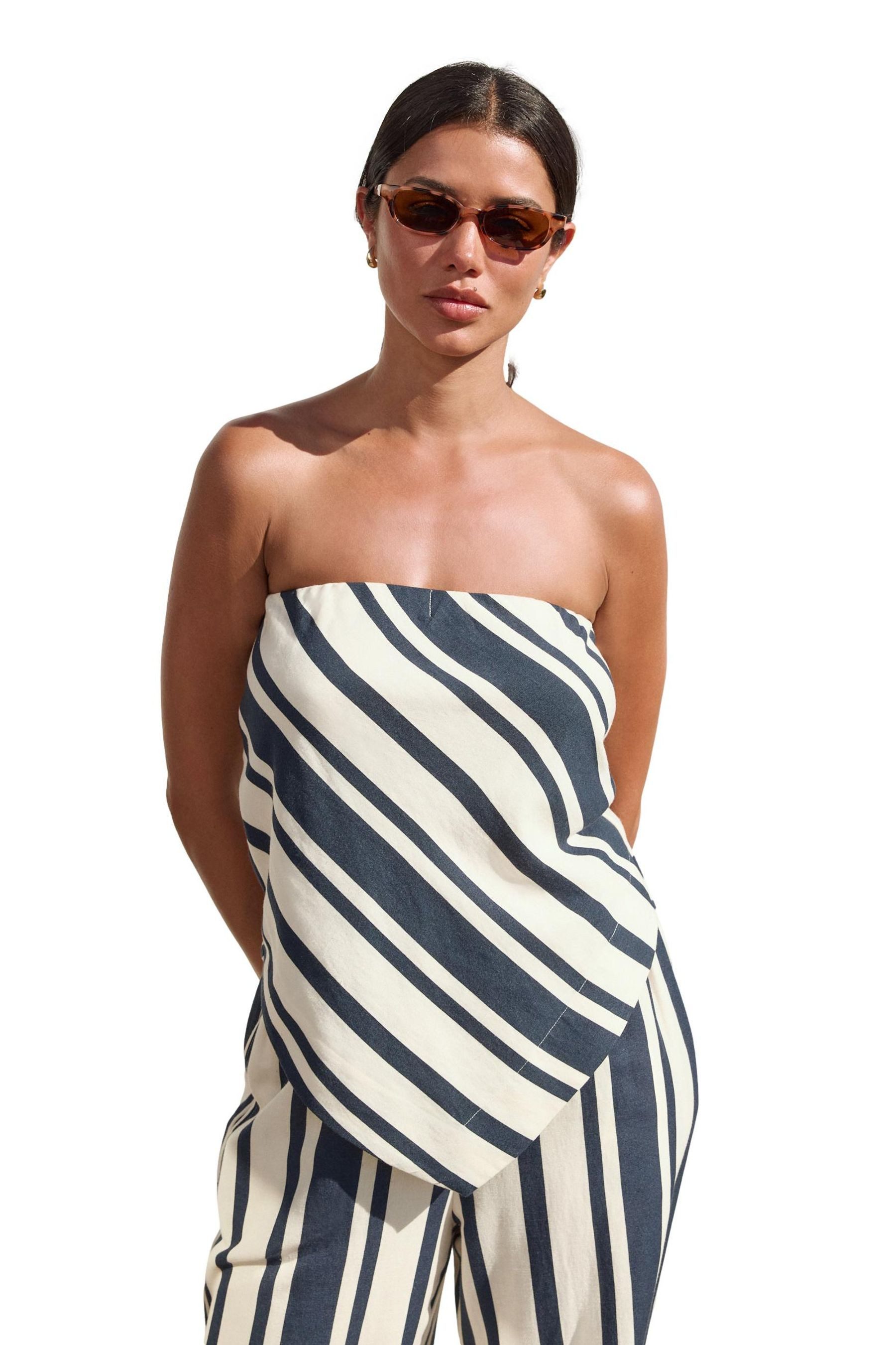 Next Bandeautop Trägerloses Top mit Zipfelsaum (1-tlg)