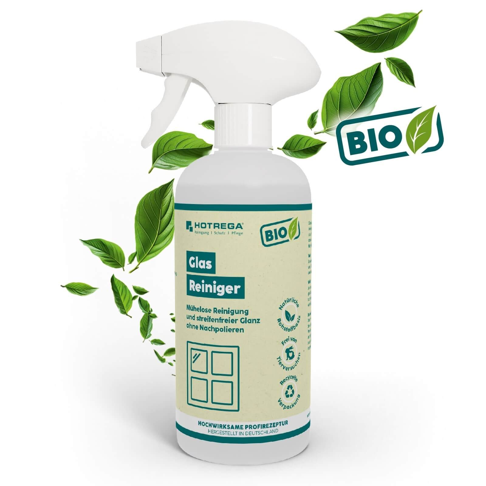 HOTREGA® BIO Стеклоочиститель 500ml Стеклоочиститель (Spiegelreiniger, Fensterreiniger, Fliesenreiniger, Пластиковый очиститель)