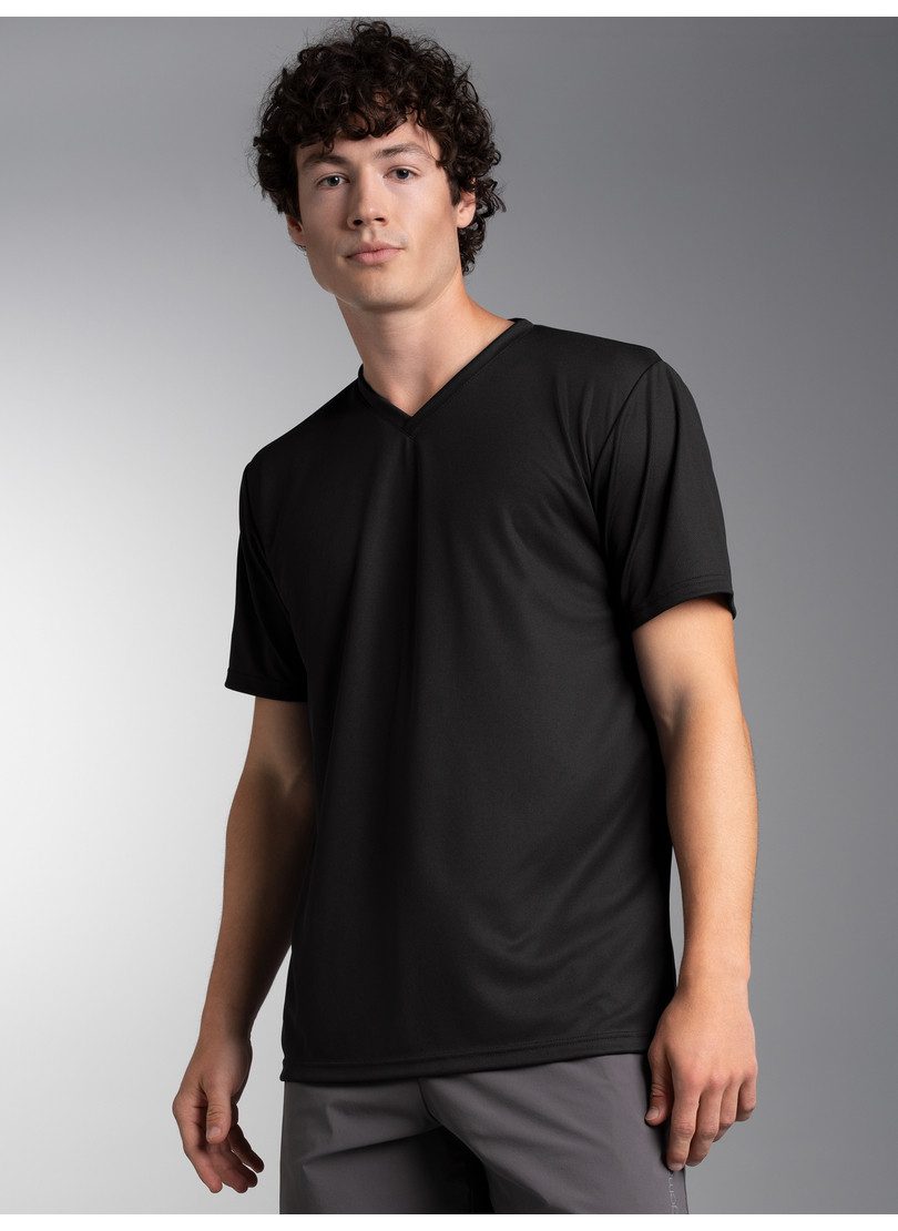 Trigema T-Shirt TRIGEMA V-Shirt COOLMAX® (1-tlg)