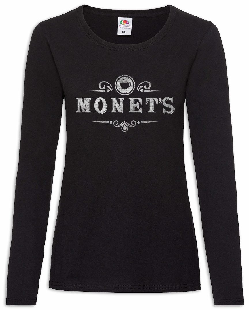 Langarmshirt Monet's I Damen Langarmshirt Symbol Sign Logo Zeichen 13 Tote Mädchen