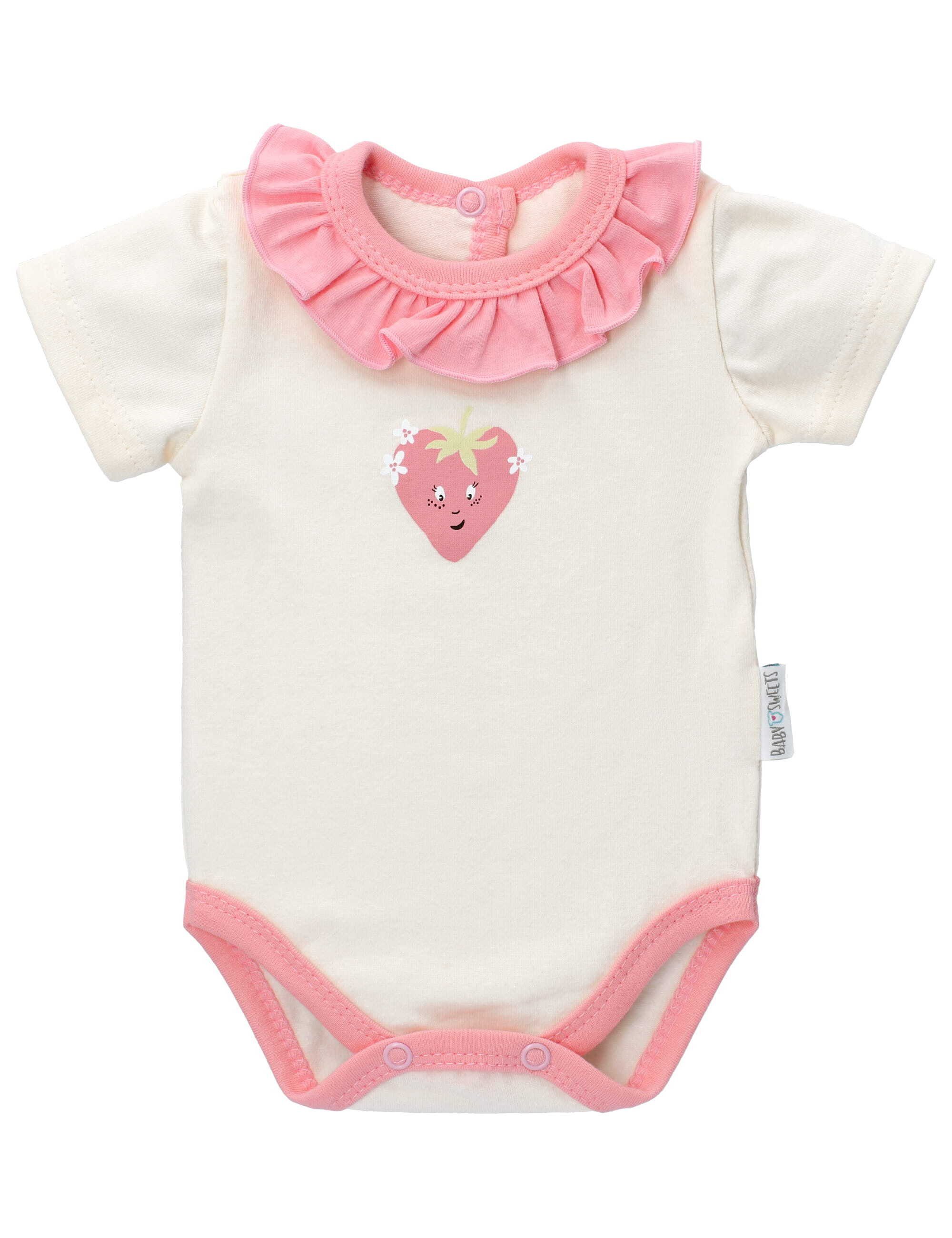 Sweets Baumwolle, Elasthan 5% Body Erdbeeren Body (1-tlg) Baby 95%