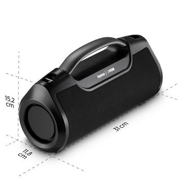 Hama Bluetooth Lautsprecher Akku (Musikbox wasserdicht IPX6, PowerPack 60W) Stereo Bluetooth-Lautsprecher (A2DP Bluetooth, AVRCP Bluetooth, Bluetooth, HFP, 60 W)