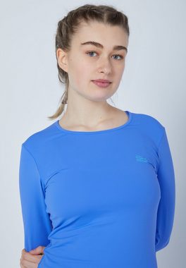 SPORTKIND Funktionsshirt Tennis Longsleeve Shirt Mädchen & Damen kornblumen blau