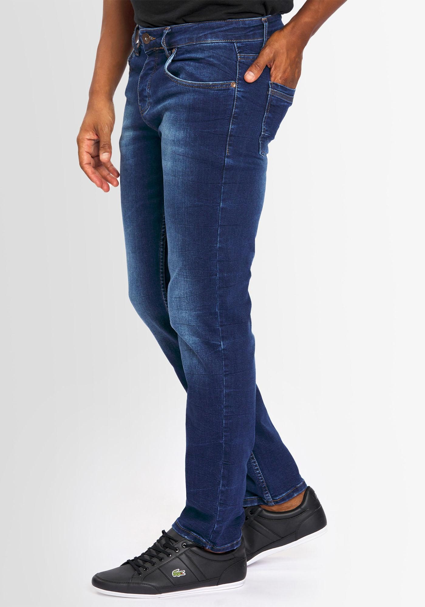 Alessandro Salvarini Straight-Jeans Herren Jeans Regular Fit mit Stretch – Denim Hose Baumwolle Klassische Herren Jeans im 5-Pocket-Style