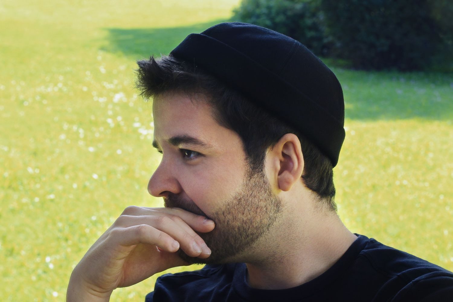 Bullani Baskenmütze randlose handgefertigte Docker Cap aus Schurwolle – Bild 5 von 5
