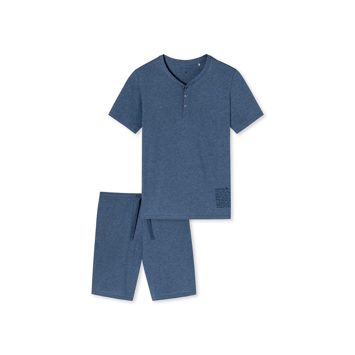 Schiesser Schlafanzug blau