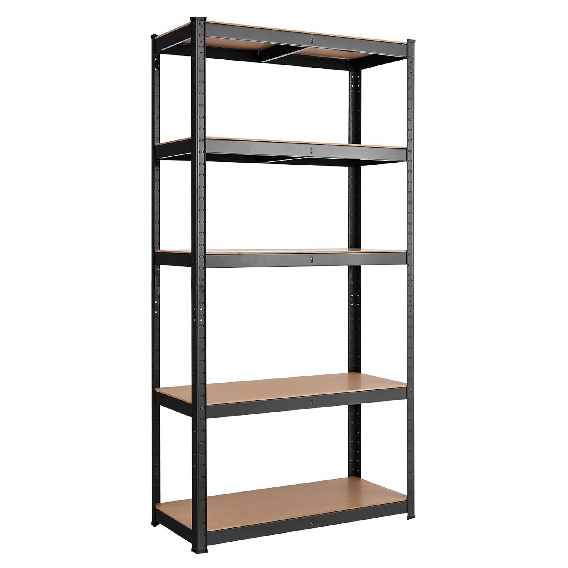 KOMFOTTEU Schwerlastregal Lagerregal, 650 kg Belastbar, 5 MDF-Platten