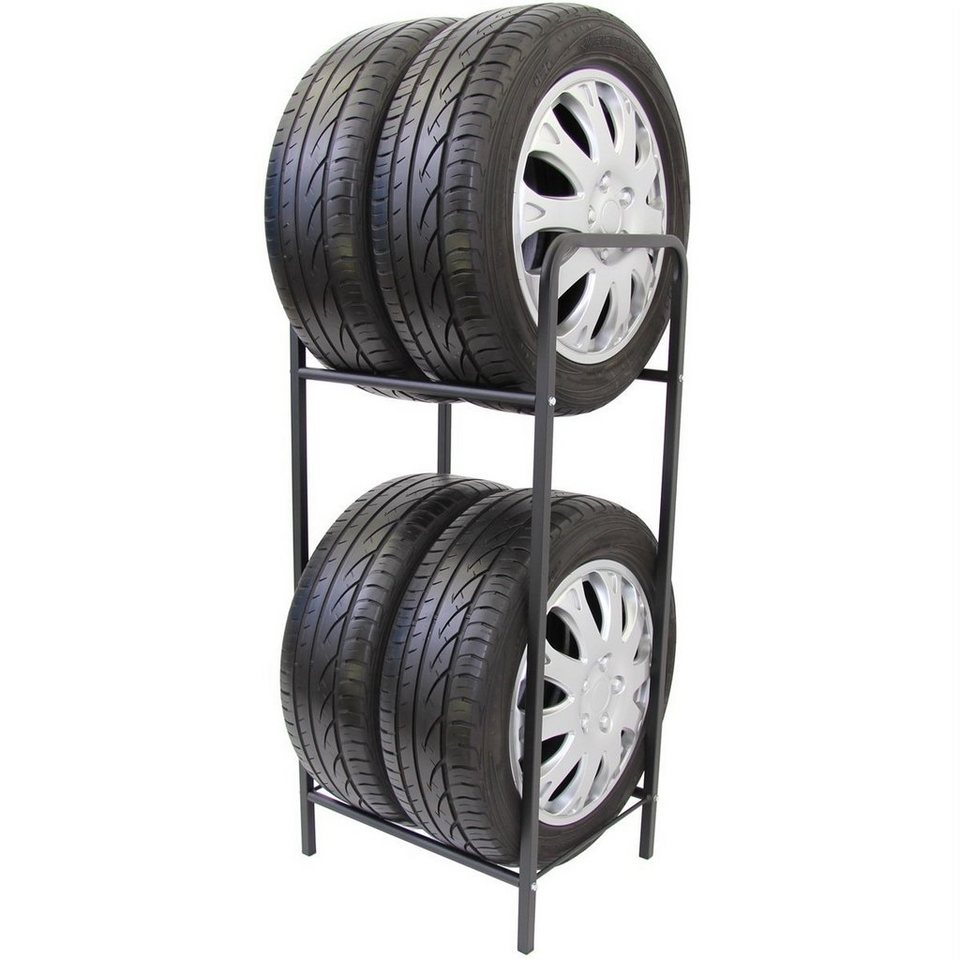 Stillerbursch Felgenbaum Reifenregal, für 4 Reifen, bis 225 mm Reifenbreite,  1-tlg., Standregal für 4 Räder
