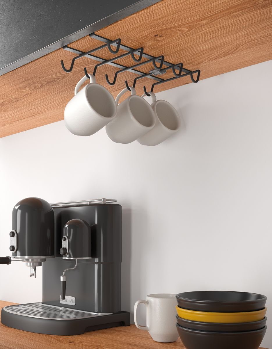 Gravidus Gläserhalter Becherhalter Schrankeinsatz Unterbau Aufhängung Aufhänger Gestell