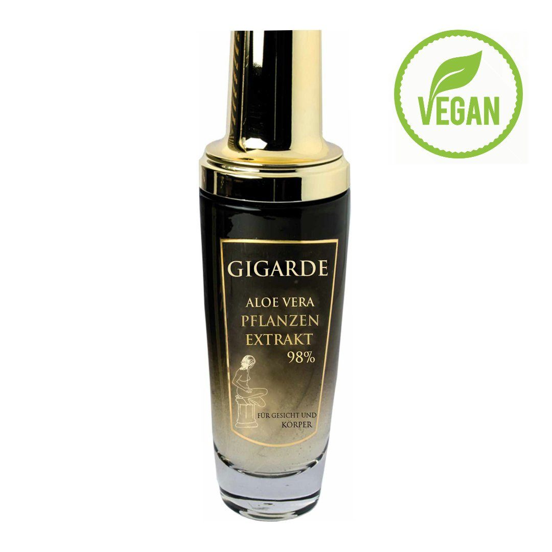 Gigarde Aloe Kosmetik GmbH Gesichtsfluid Aloe Vera Pflanzenextrakt 98% Gesichtsfluid, 100 ml