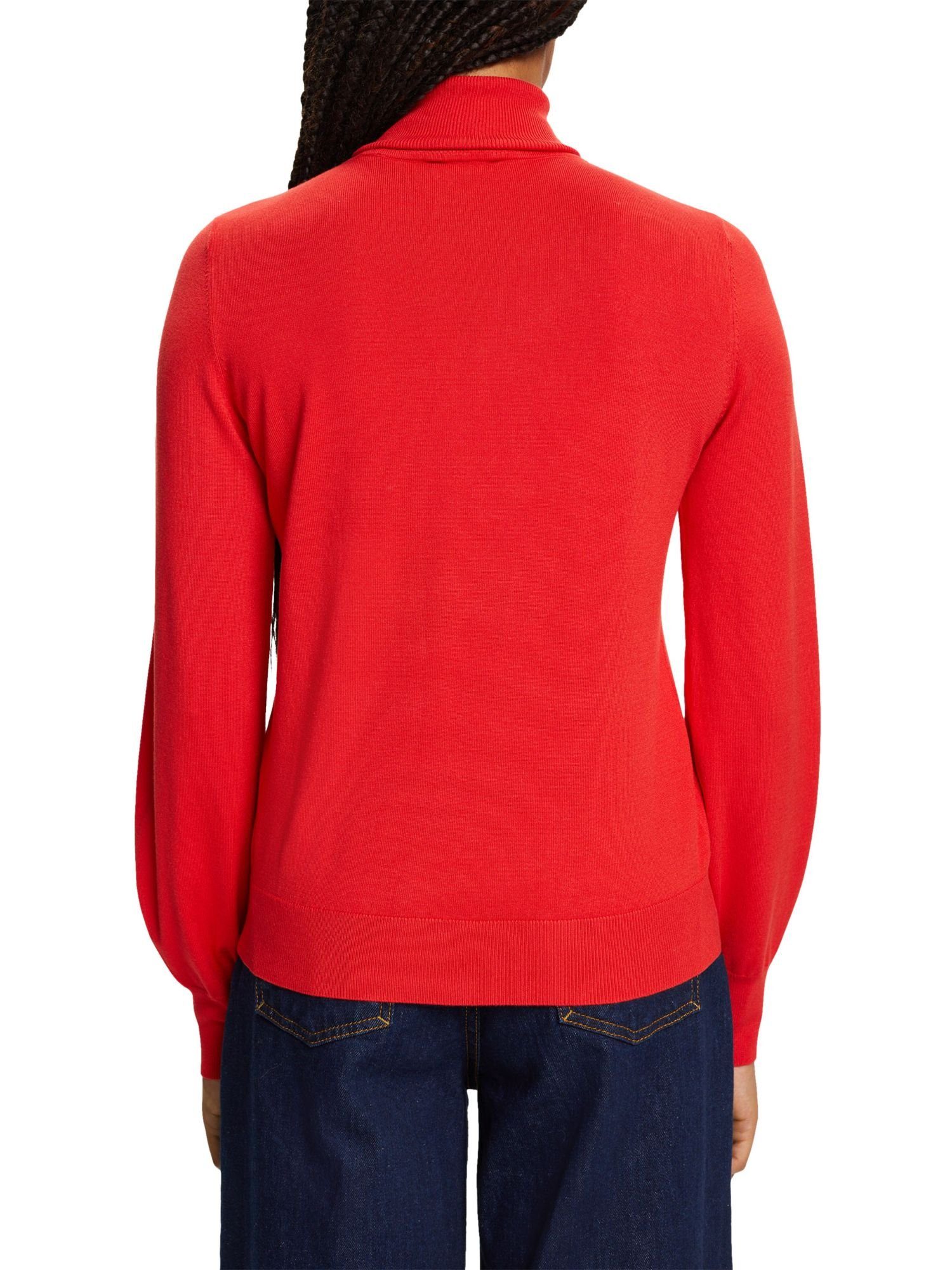 Esprit Collection Rollkragenpullover LENZING™ RED Basic-Rollkragenpullover, ECOVERO™