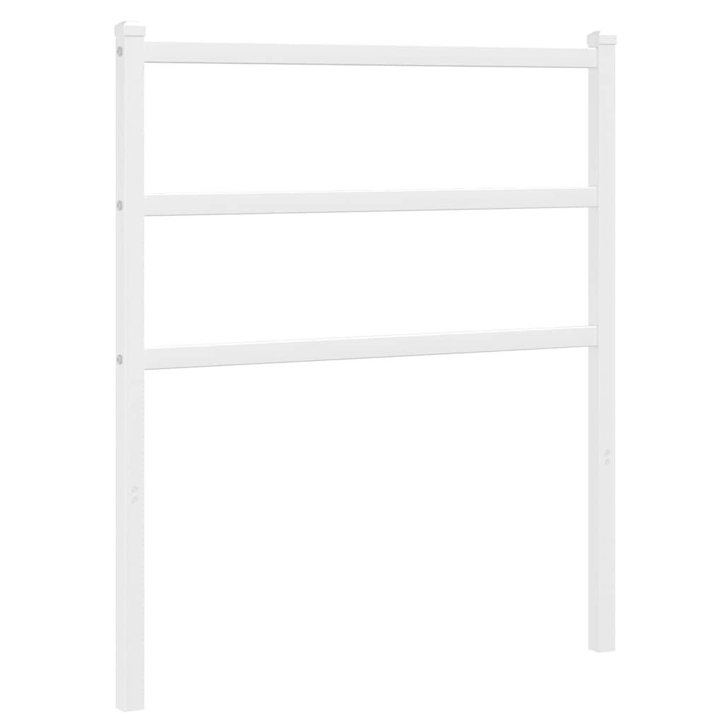 vidaXL Bett Ersatz-Kopfteil Metall Weiß 75 cm (1-tlg)