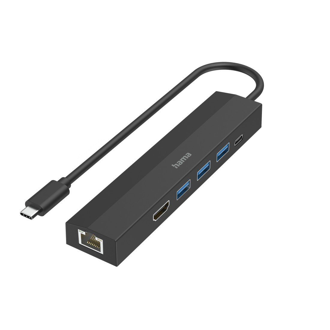 USB-C Multiport Hub für Laptop mit 6 Ports, USB-A, USB-C, HDMI, LAN USB-Adapter