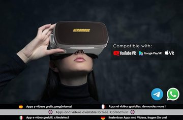 Heromask Professionelle kostenloser Spiele-Leitfaden Virtual-Reality-Brille (mit Bluetooth-Controller . Kompatibel mit Android und iPhone 3D-Brille)