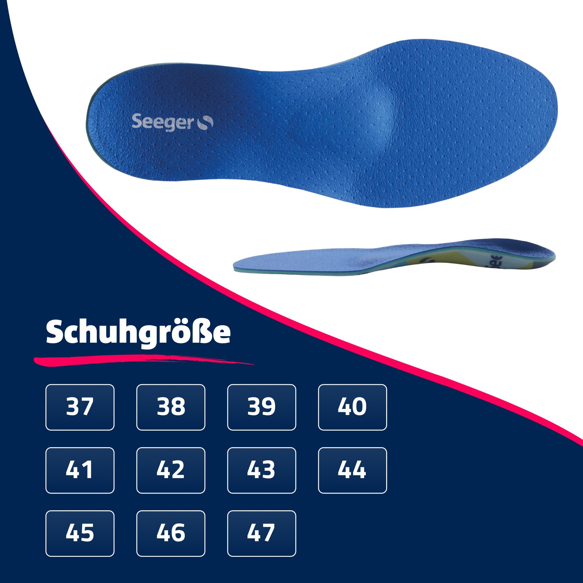 Seeger Gesundheitshaus orthopädische Schuheinlagen Orthopädische Schuheinlagen Active Soles (Aktivierende Einlagen für den Sport) – Bild 2 von 5
