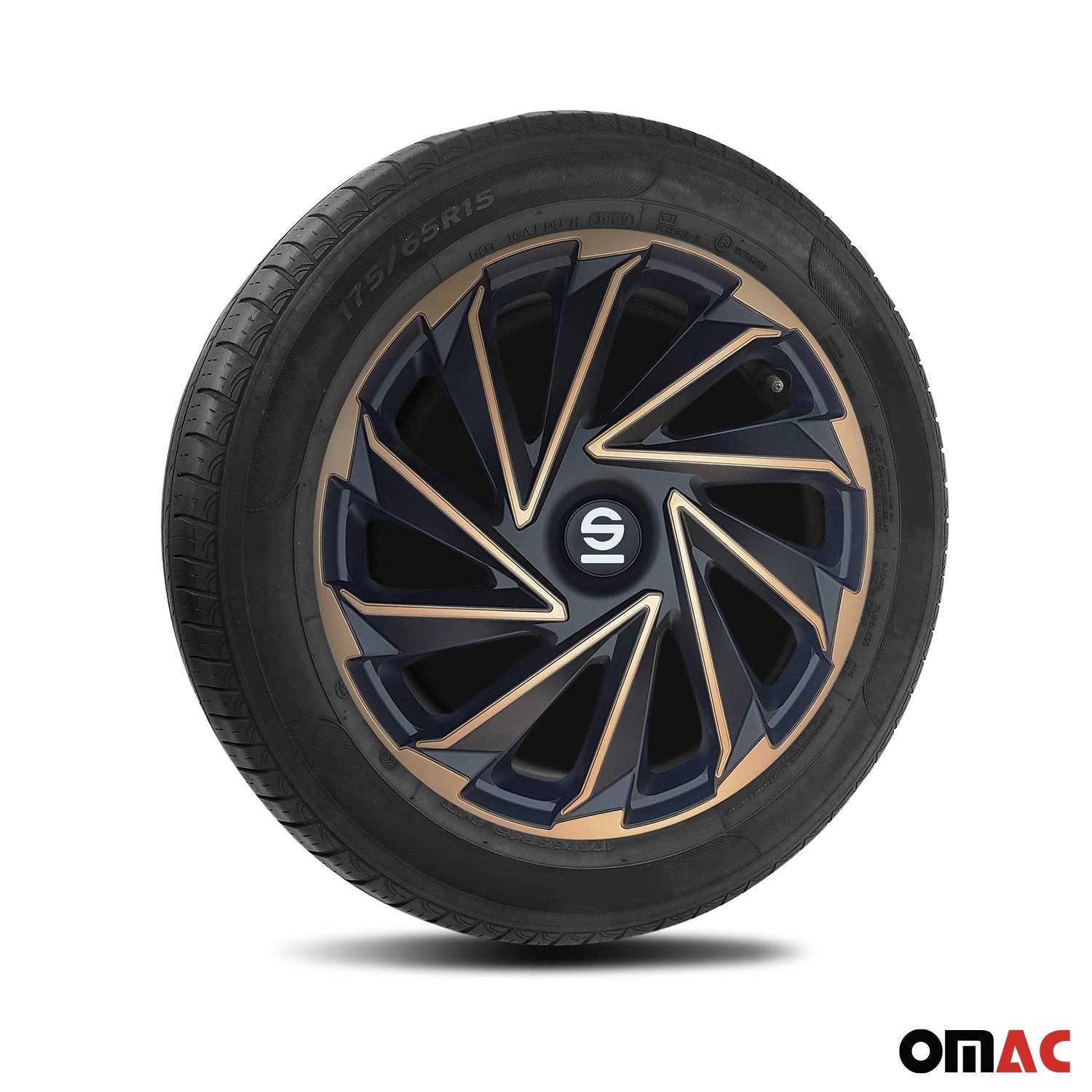 OMAC Radkappen Sparco 14 Zoll Roma Silber Grau 4tlg, (4-St) Einfache Installation, Haltbar – Bild 5 von 5