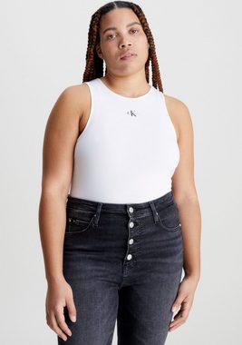 Calvin Klein Jeans Rundhalsshirt aus Baumwollstretch