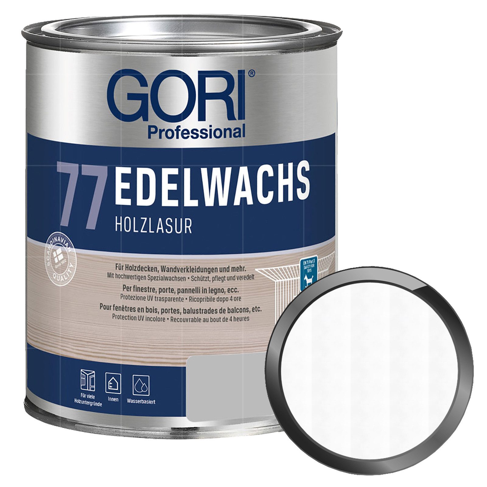 GORI Lasur 77 Edelwachs - 2.5 Ltr (Weiss)