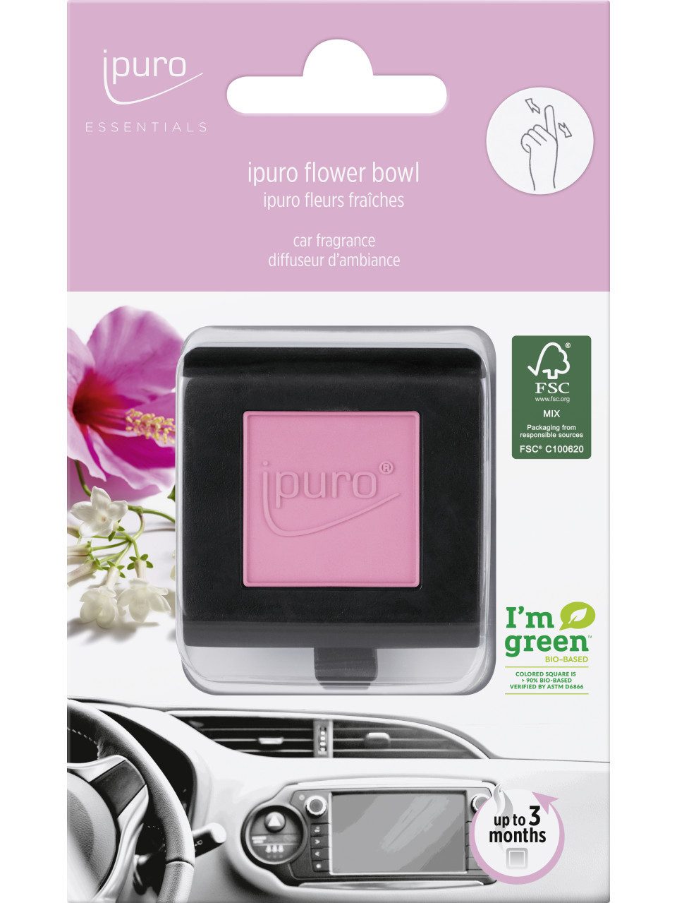 IPURO Raumduft ipuro Essentials Autoduft Flower Bowl