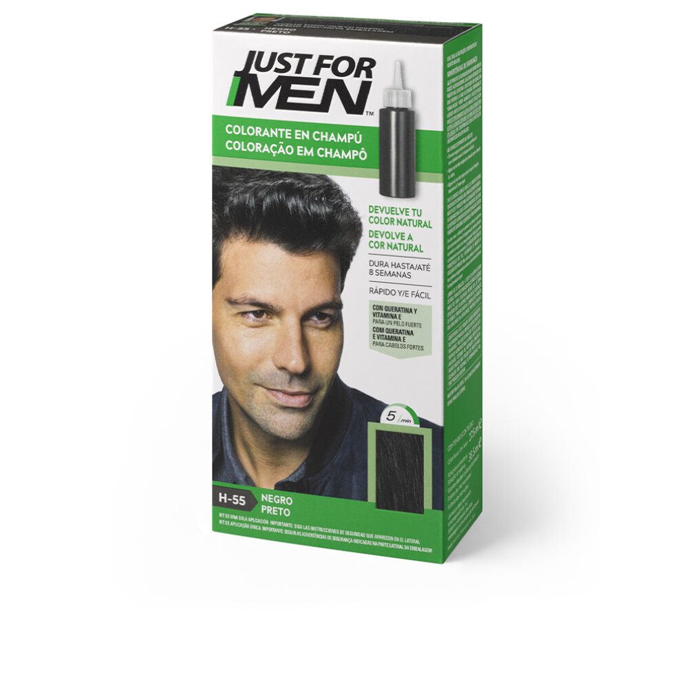 Just For Men Haarshampoo Natürliches Schwarzes Shampoo Färbeshampoo 30ml