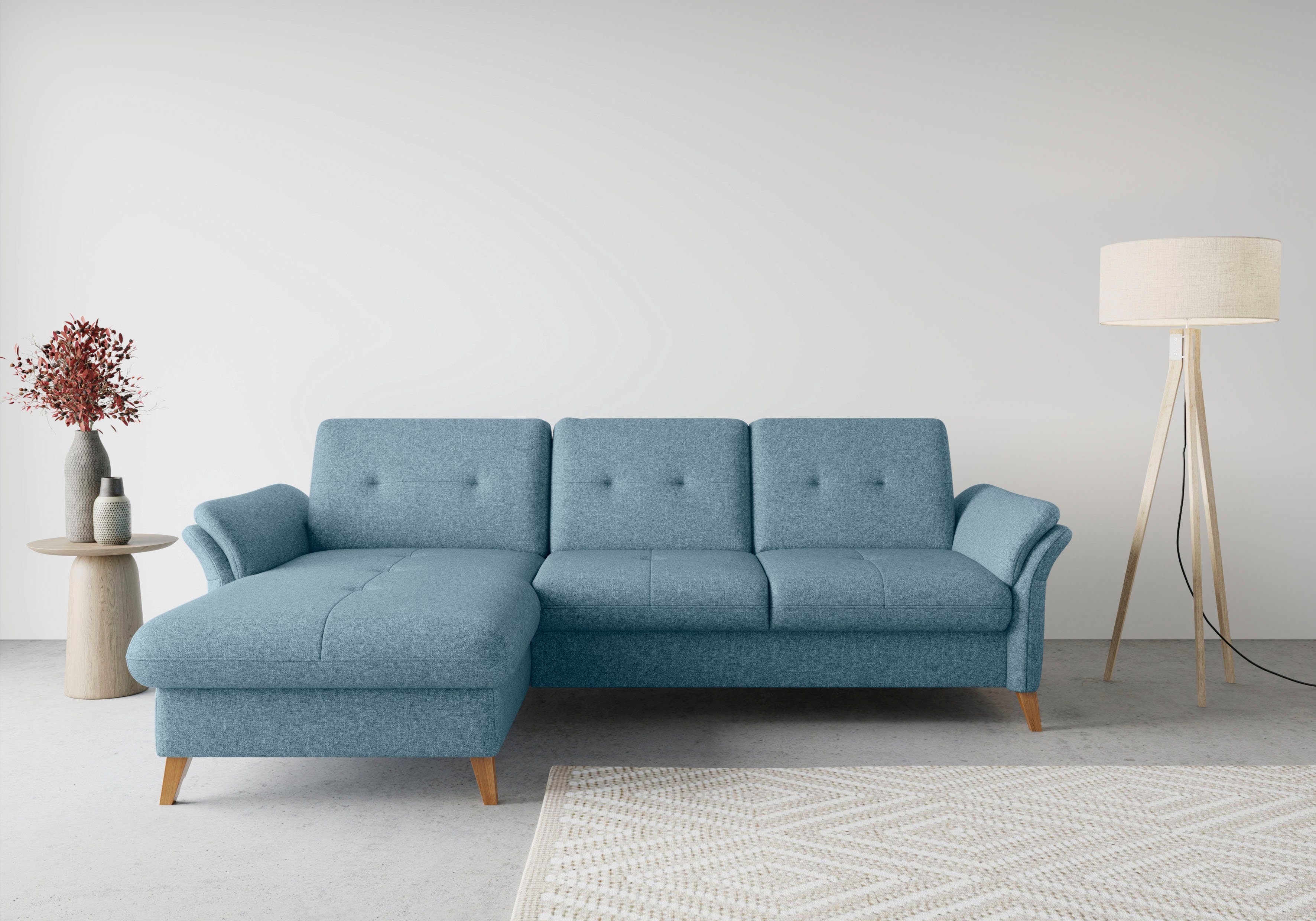 sit&more Ecksofa Federkern, wahlweise und Göteborg, mit Bettfunktion Sitztiefenverstellung