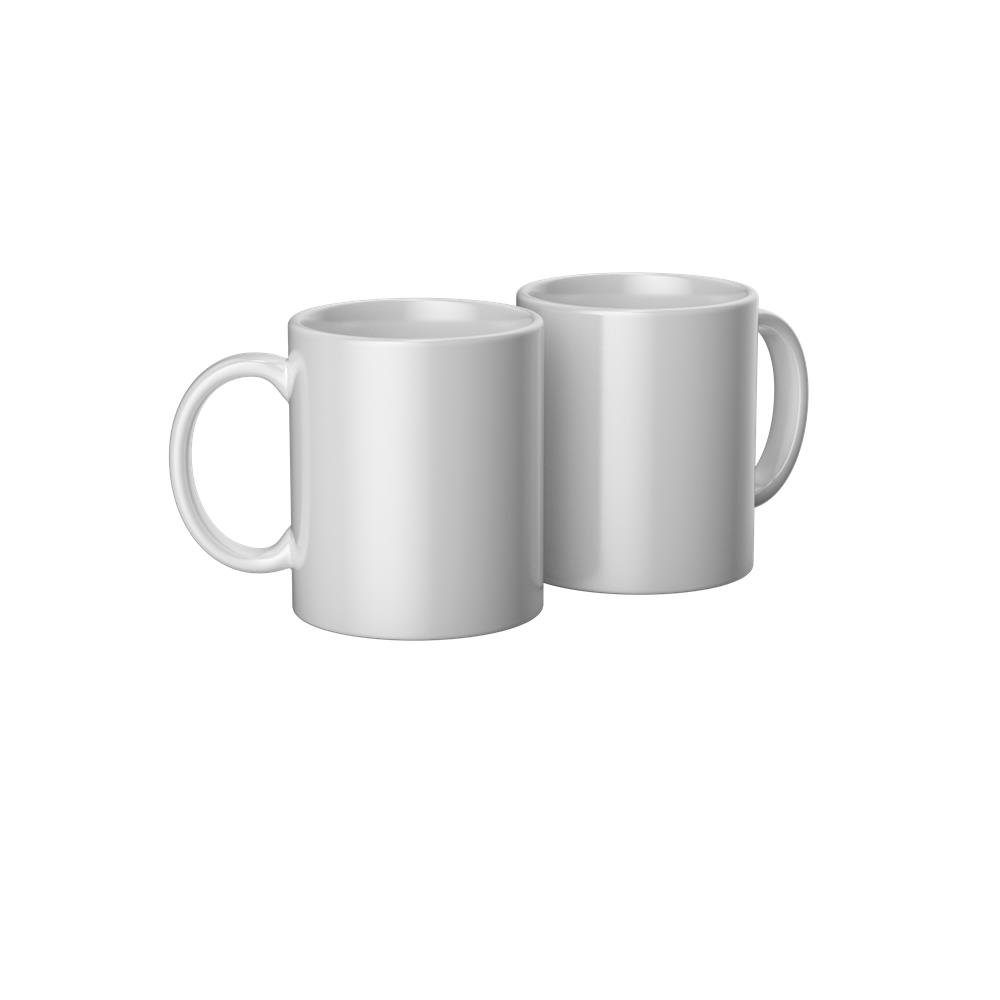 Cricut Tasse 350ml Ceramic Mug Blank White, Чашкиrohling, bedruckbar, spühlmaschinenfest, mikrowellenfest, geeignet für Cricut Mug Press, 2er Pack / 2 Stück / Doppelpack