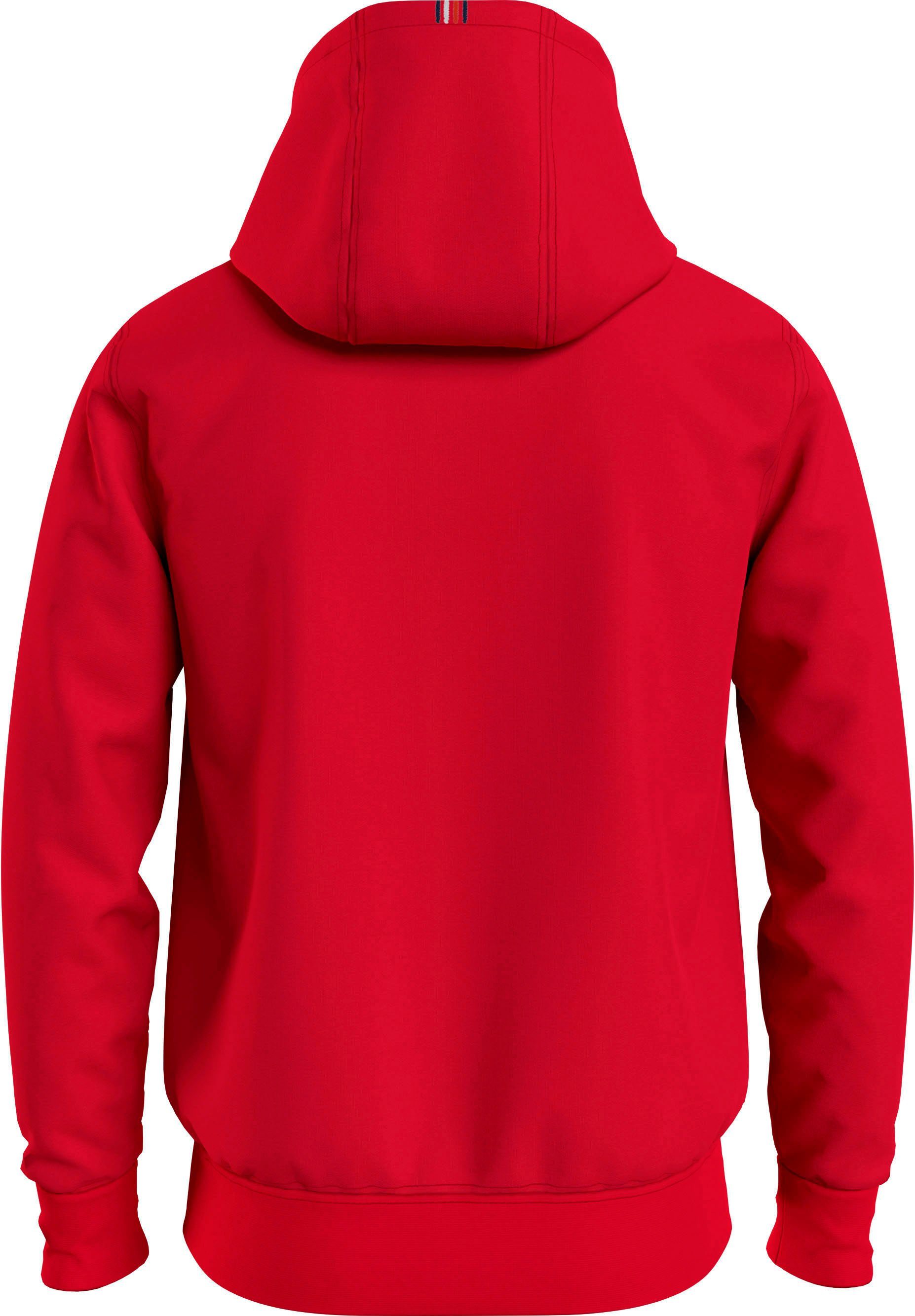 und Hoodie Primary HOODY Tommy Hilfiger Kängurutasche Red 1985 mit Kapuze