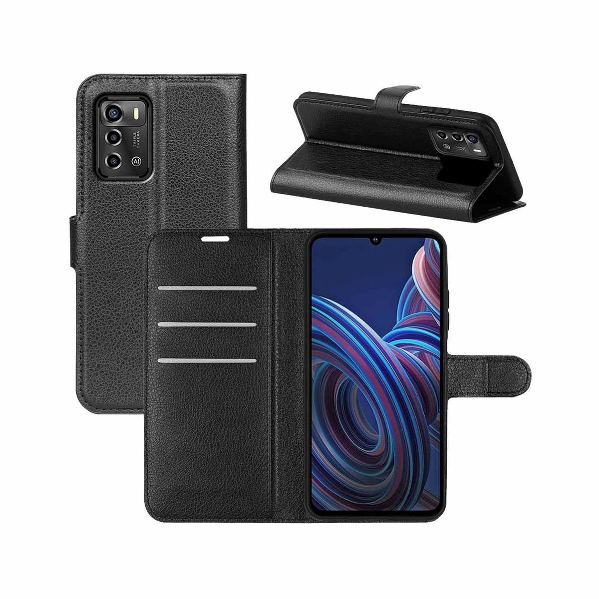 Wigento Handyhülle Für ZTE Blade V40 Vita Handy Tasche Wallet Premium Schutz Hülle Case Cover Etuis Neu Zubehör