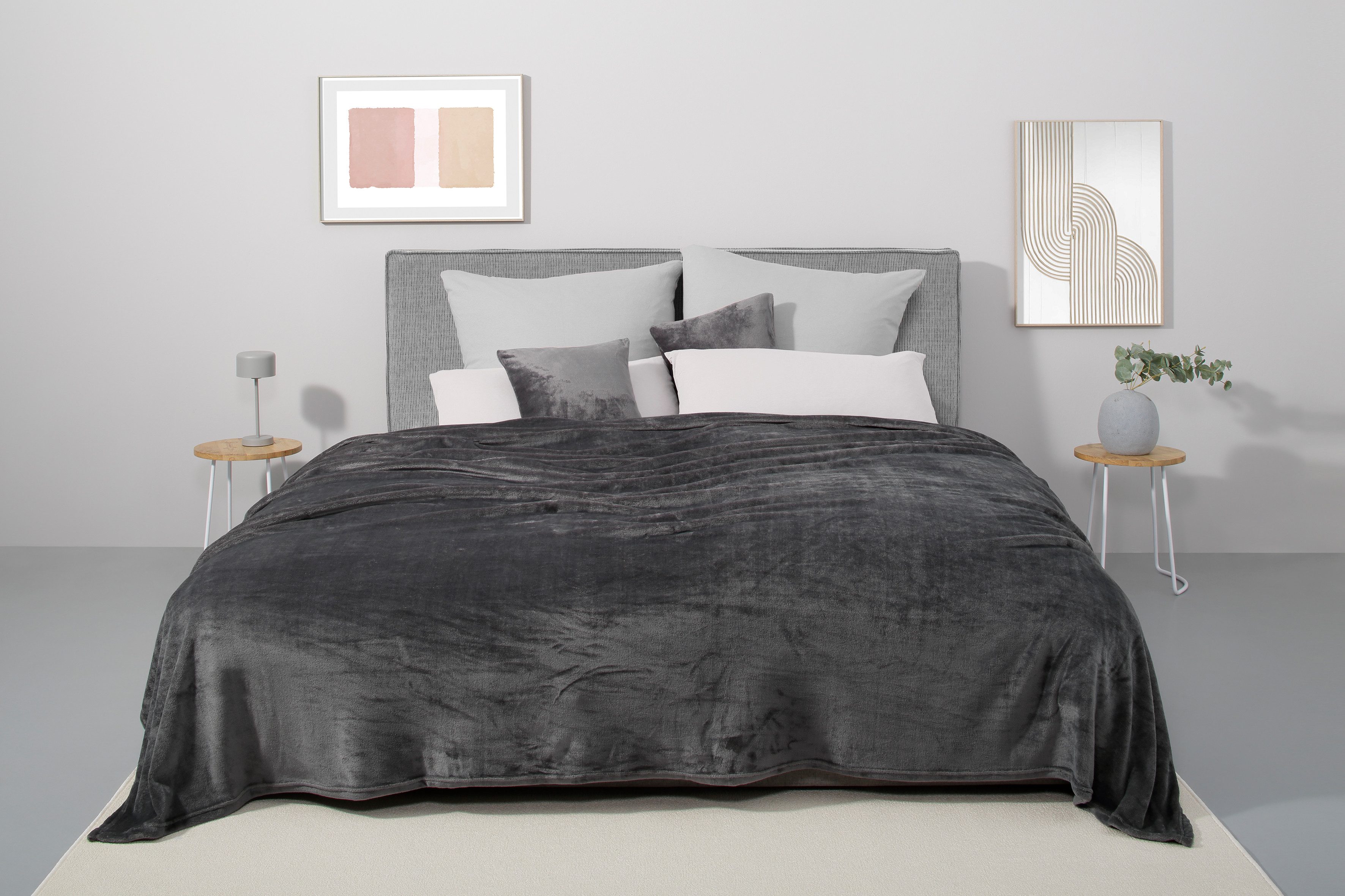 my home Tagesdecke Desner3, mit Cashmere-Touch, viele Farben erhältlich, Decke ab 140x210 cm