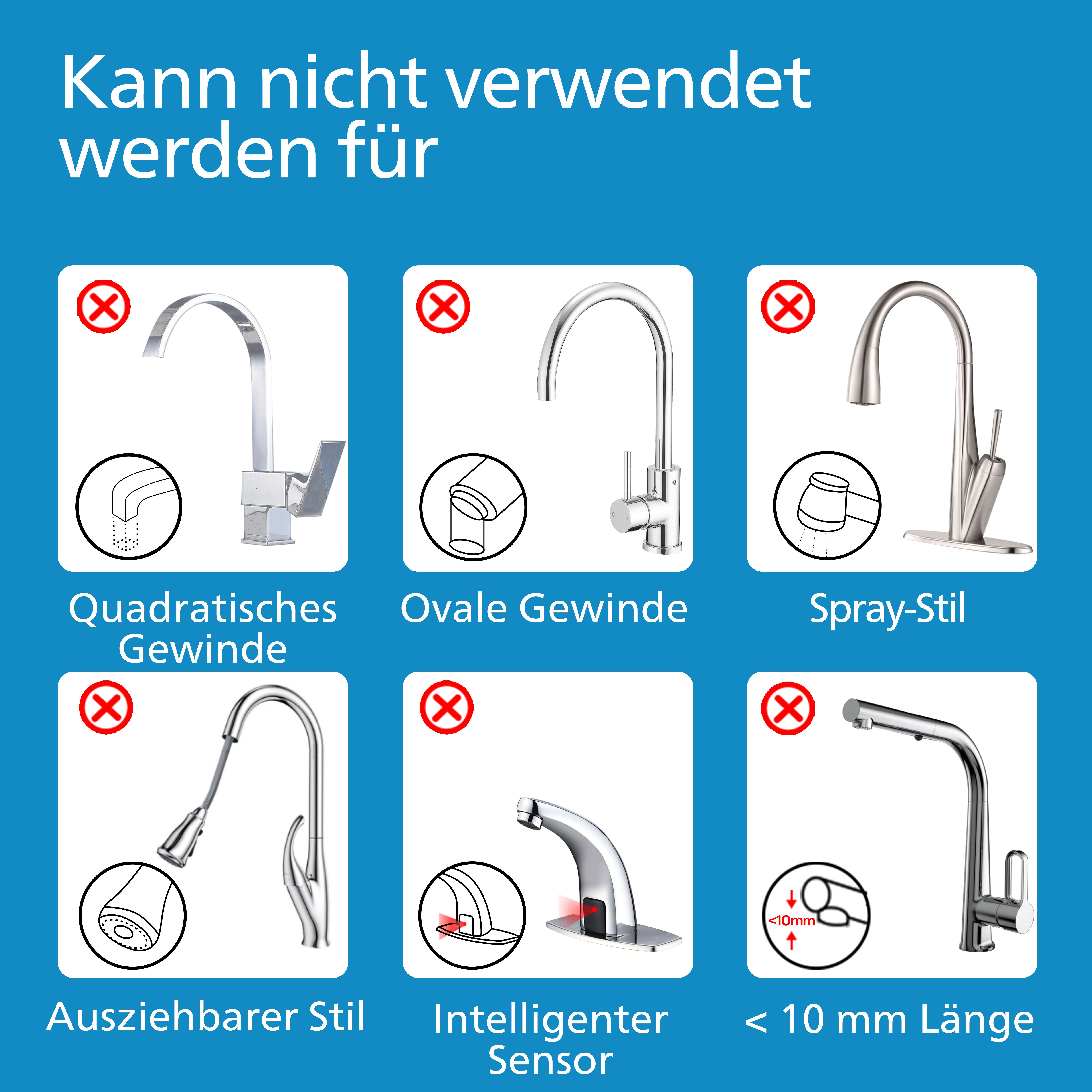 Philips Wasserhahnfilter Philips Ontap Wasserhahn-Filter mit Display inkl. 3 Ersatzfilter, Zubehör für X-Guard AWP305 & X-Guard Ultra AWP315, Verbessert den Wassergeschmack, reduziert Verunreinigungen & Sedimente