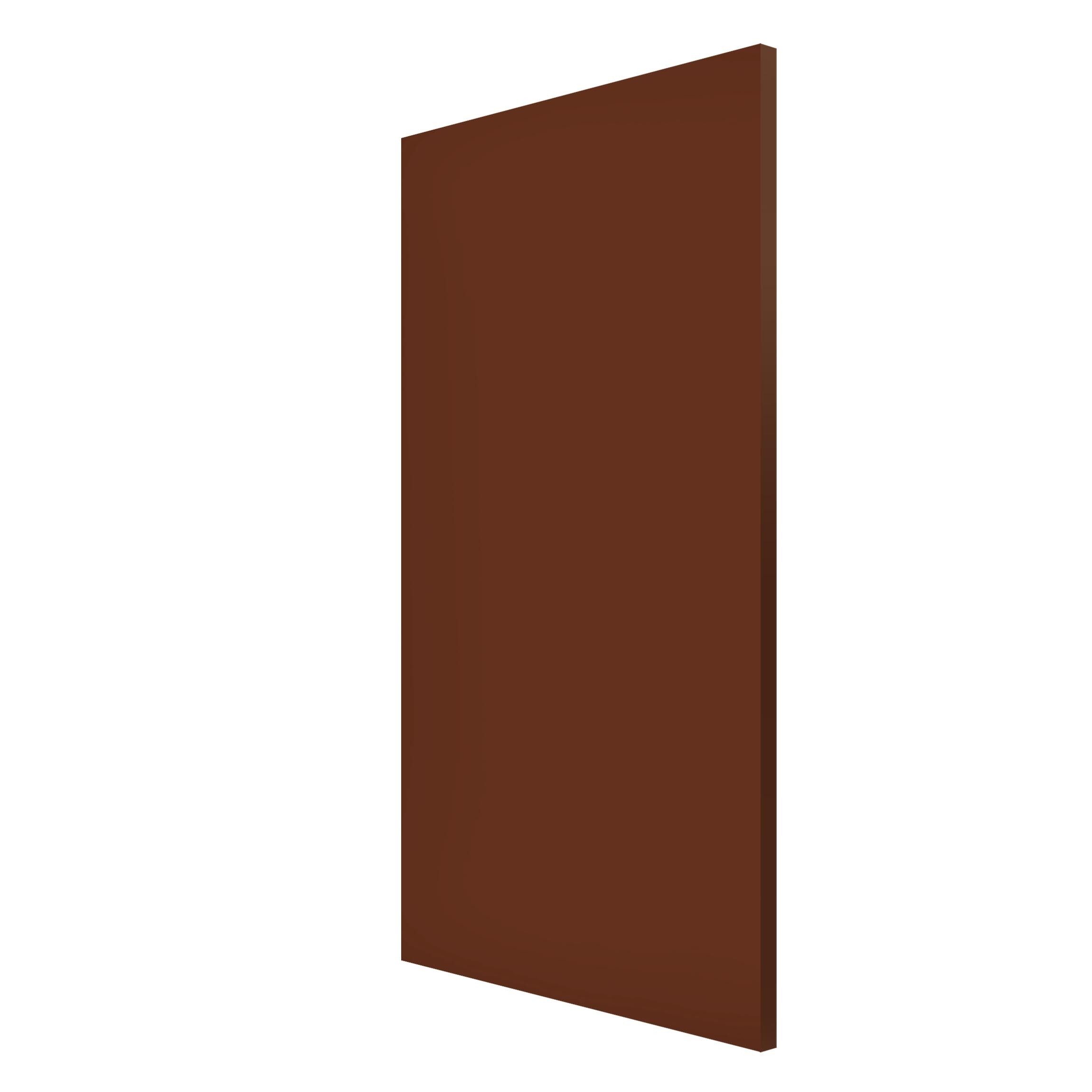 Bilderdepot24 Magnettafel Küche braun Colour Chocolate, (1-tlg., Magnetboard Pinnwand für die Wand - metallische Tafel für Magnete), Magnetwand groß mit Motiv Büro Memoboard magnetisch Hochformat
