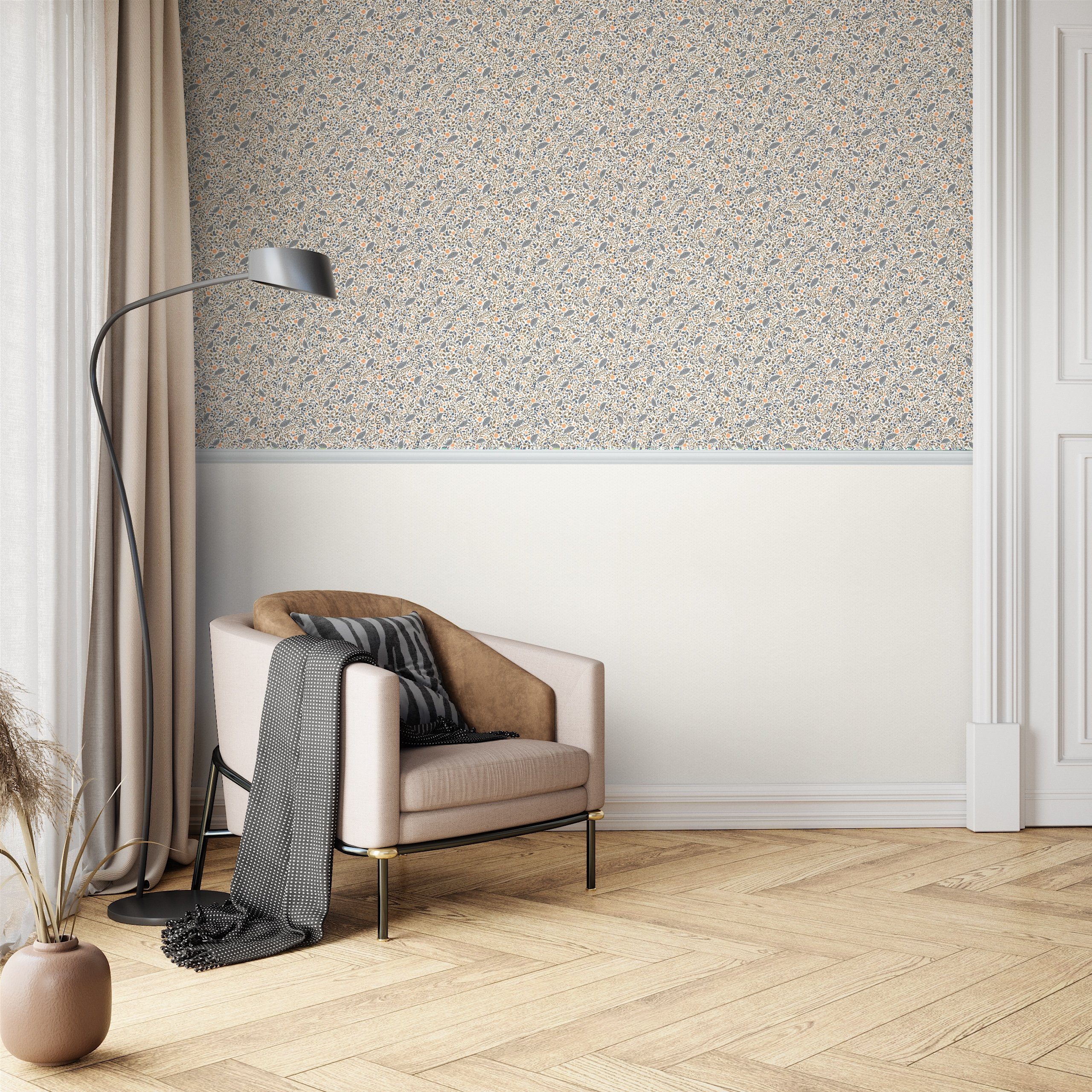 Newroom Vliestapete Naima Punkte Creme Tapete Punktetapete Punkte,Pünktchen,Polkadot, Creme Tapete Landhaus Punkte - Punktetapete Beige Romantisch Modern Pünktchen Polkadot für Wohnzimmer Schlafzimmer Büro, modern